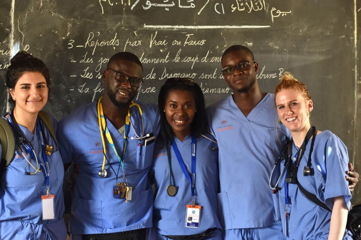 Photo of a group of IMR team members | Learn more about graduate student medical mission missions