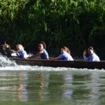 Medical Mission Trips to Panama: commuting by canoe