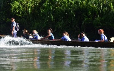 Medical Mission Trips to Panama: commuting by canoe
