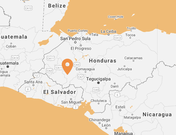 Marcala, Honduras map