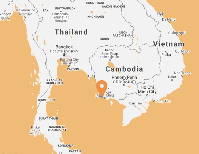 Thailand Gulf vicinity map