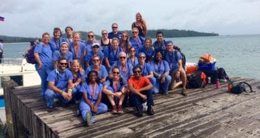 Thailand Gulf team departing from ferry landing