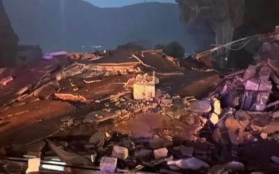 Turkey earthquake building rubble