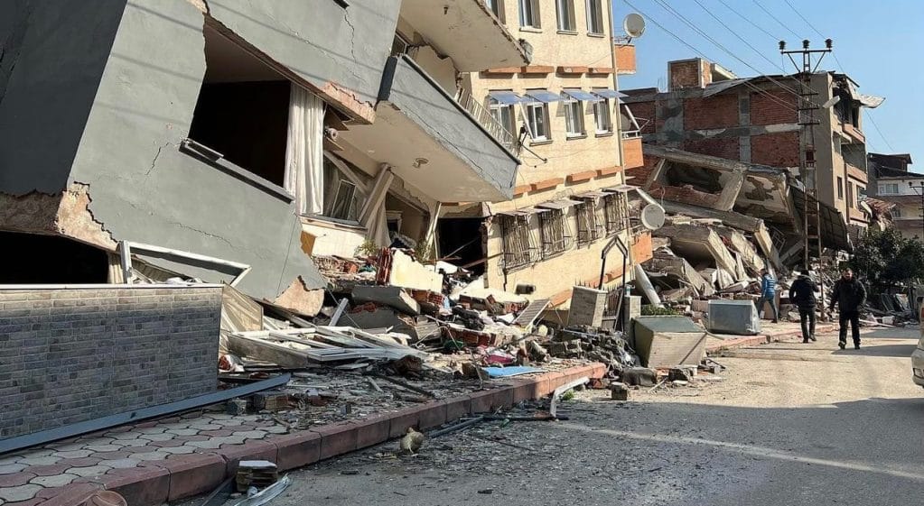 Turkey earthquake building collapse