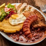Bandeja paisa, the national dish of Colombia