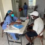 St Vincent and the Grenadines - consulting with a patient