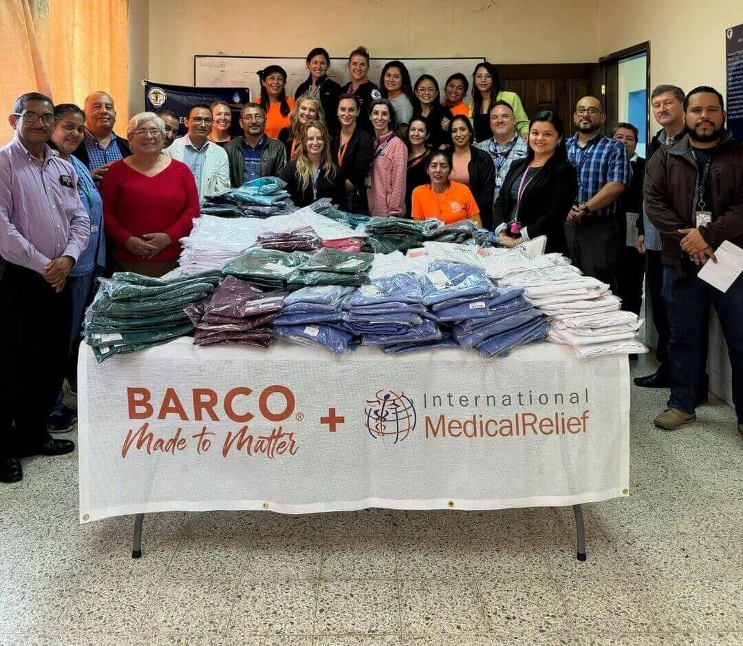 Barco scrubs donation recipients in Honduras