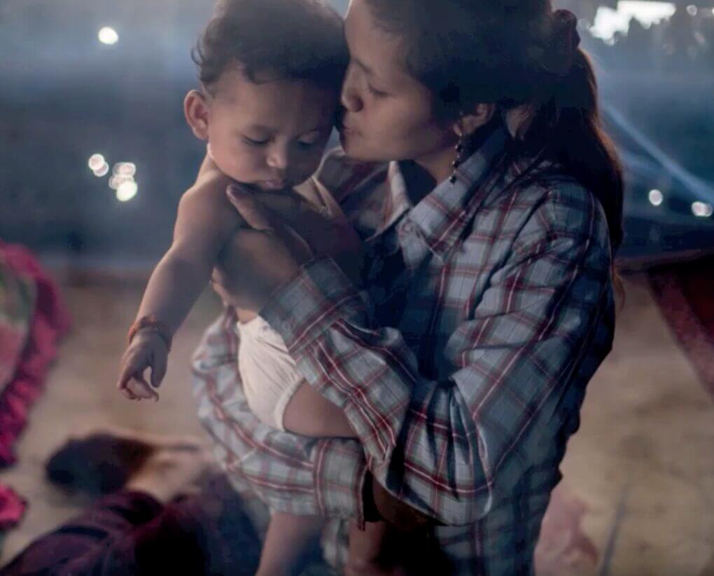 Khmer mother and her son, Sok Chea